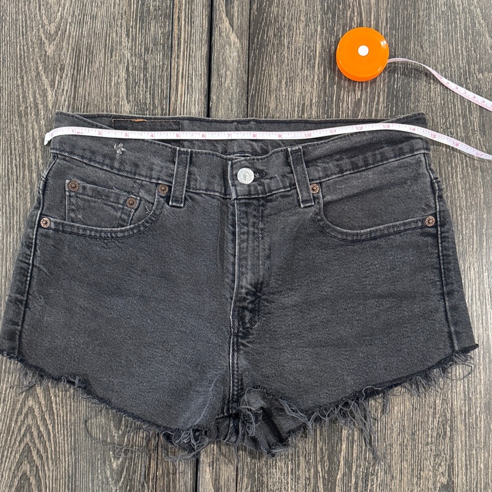 Levi's Charcoal Jean Shorts
